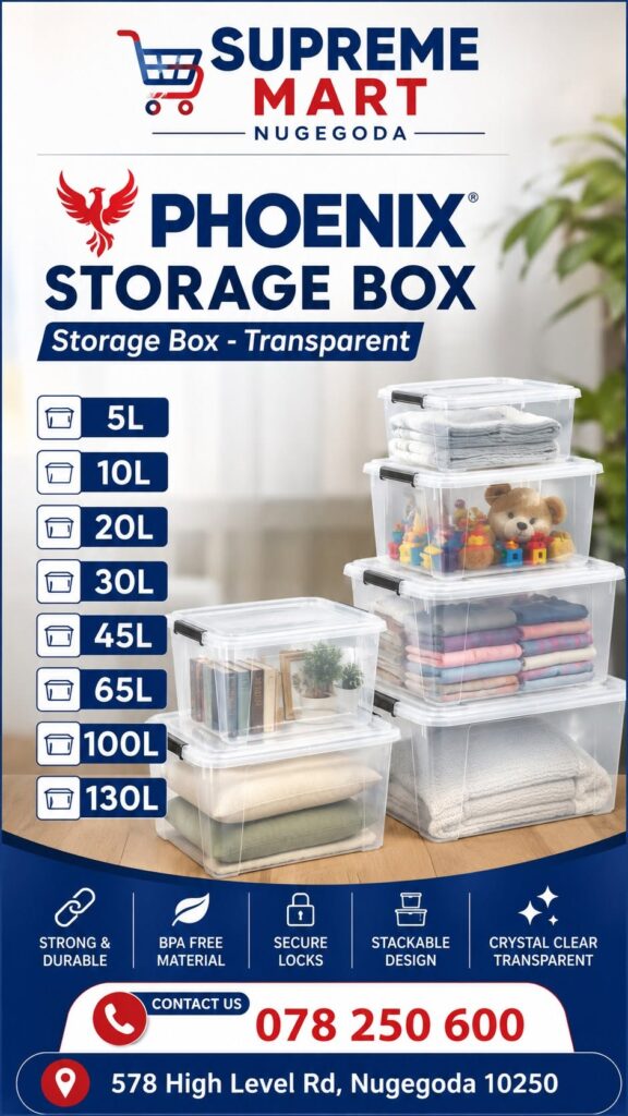 Declutter Your Space with Phoenix Transparent Storage Boxes!